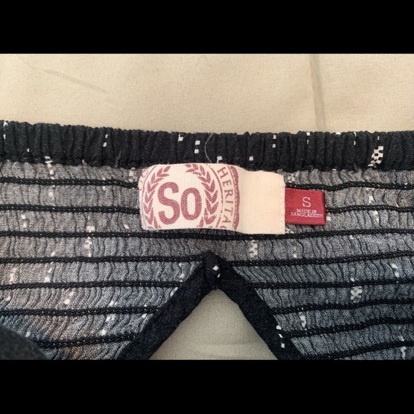 Black patterned SO Sun Dress, size S - Picture 3 of 4